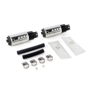 DeatschWerks 340lph DW300C Compact Fuel Pump w/ 99-04 Ford Lightning Set Up Kit (w/o Mounting Clips)
