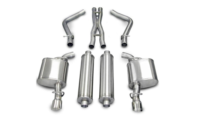 Corsa 05-10 Dodge Charger No Towing Hitch R/T 5.7L V8 Polished Xtreme Cat-Back Exhaust