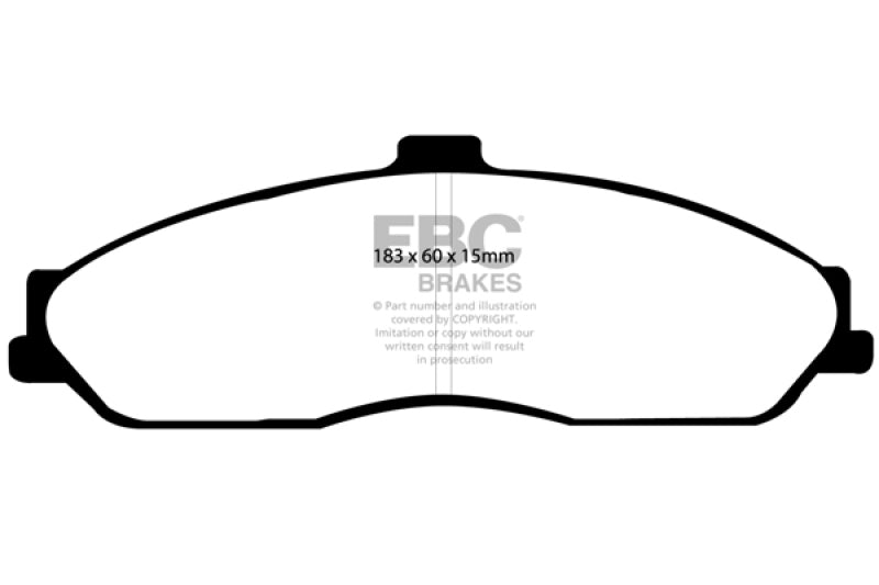EBC 03-04 Cadillac XLR 4.6 Redstuff Front Brake Pads
