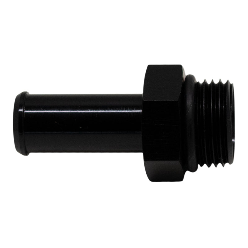 DeatschWerks 8AN ORB Male to 1/2in Male Barb Fitting (Incl O-Ring) - Anodized Matte Black
