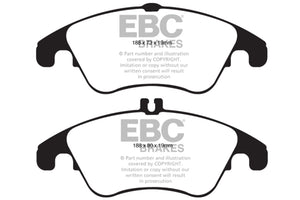 EBC 12+ Mercedes-Benz C250 Coupe 1.8 Turbo Sport Edition Redstuff Front Brake Pads