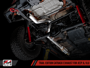 AWE Tuning 2018+ Jeep Wrangler JL/JLU 2.0T Trail Edition Cat-Back Exhaust