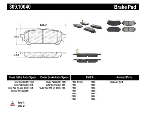 StopTech Performance 03-05 WRX Rear Brake Pads